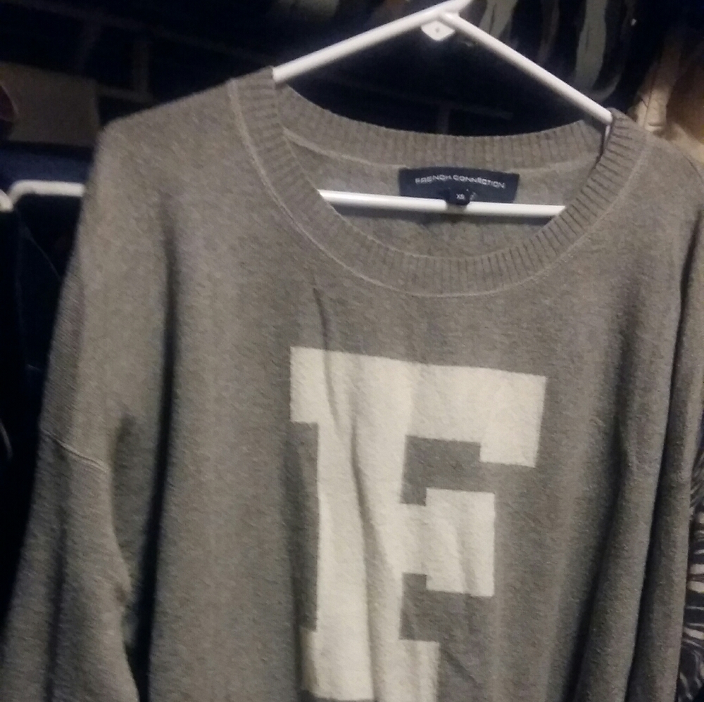 Free w Bundle- 4/$25- French Connection "F" Sweater - Picture 8 of 9